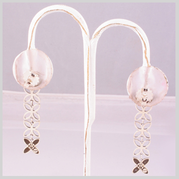 141065 JOHN HARDY Kawung Silver Long Drop Earrings  